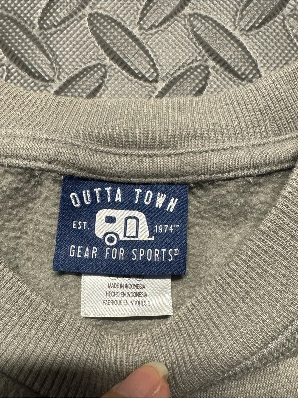 Outta Town Rocking Horse Ranch New York Crewneck Sweatshirt Gray Pullover